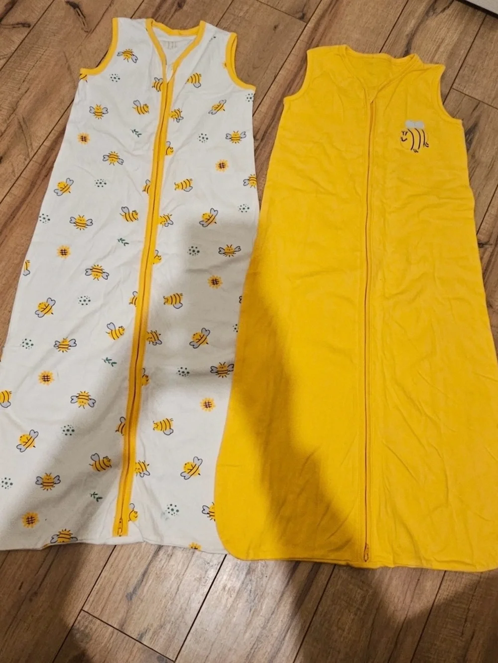 Yellow Bee Sleep Sack Pair - Kids Pajamas